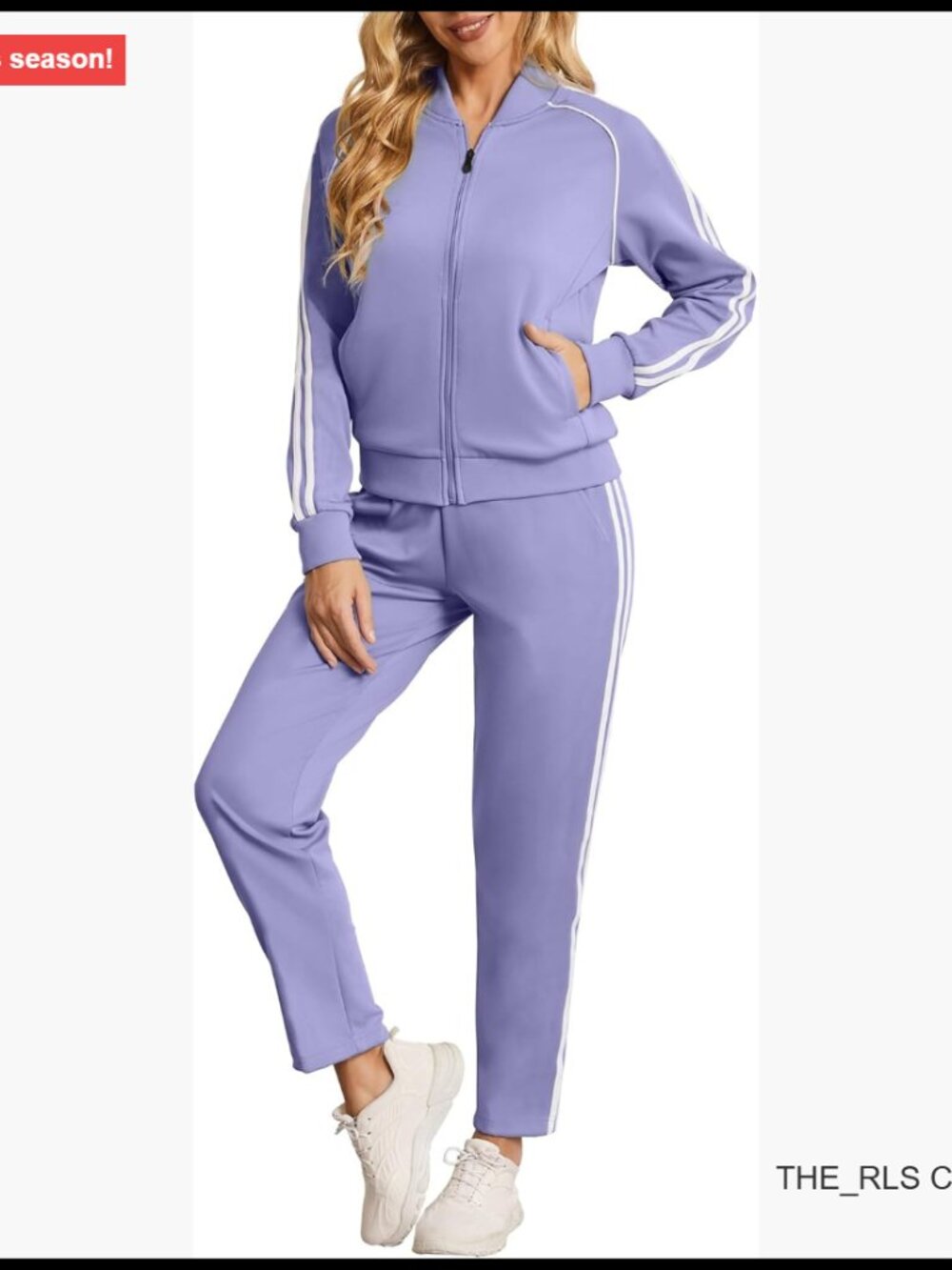 Polyester Spandex Tracksuit Set with Pockets Long Sleeve Zip Front
